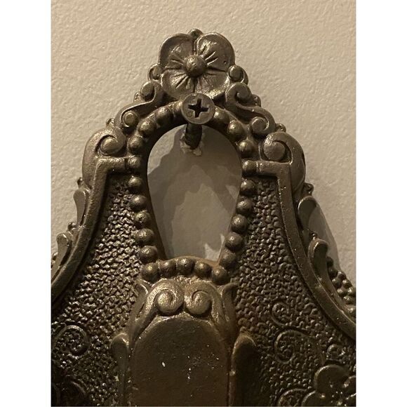 Vintage 2-Light Wall Sconce with Black and Gold Shades French Style - Picture 4 of 8